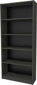Estante Manolya – Cinzento Escuro – 80 cm x 180 cm x 28 cm