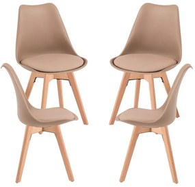 Pack 4 Cadeiras Synk Basic - Trigo