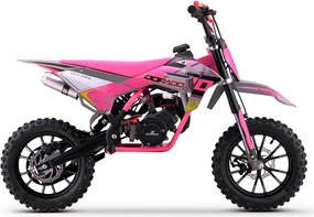 MINI MOTO Crianças MINICROSS gasolina DORADO MD3 49cc 2T 10/10" Com Limitador Velocidade Rosa