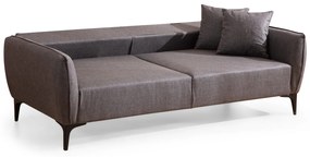 Sofá "Belissimo" de 3 Lugares – Cinzento Escuro – 220x95x67 cm – Desig