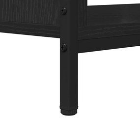 Gabinete para TV com prateleira Carvalho preto 100 x 40 x 45 cm