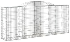 Cestos gabião arqueados 7pcs 300x50x120/140cm ferro galvanizado