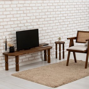 Móvel TV Ida – Nogueira – 140x40x35 cm