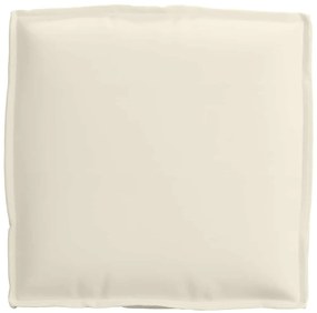 Almofadas de Pallet para Assento 2 pcs Creme 40x40x8 cm Tecido Oxford