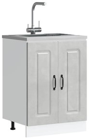 Armário baixo lavatório Kalmar 60x46x81,5 cm cinzento betão