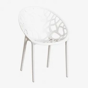 Pack De 2 Cadeiras De Jantar Empilháveis Em Polipropileno Ores Branco Glacial - Sklum