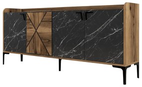 Console Venedik – Walnut Black – 180 cm x 78 cm x 35 cm