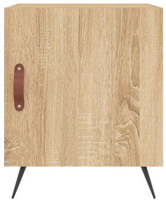 Mesa cabeceira 40x40x50 cm derivados de madeira carvalho sonoma
