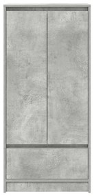 Armário com gaveta 55,5x34x119,5 cm cinzento cimento
