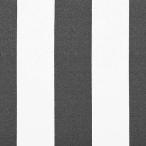 Toldo retrátil 4,5x3 m tecido e alumínio antracite e branco