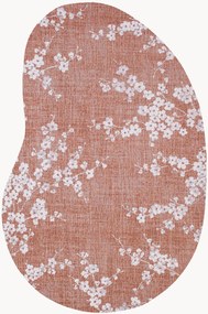 Tapete lavável em jacquard para interior e exterior de forma orgânica Sakura