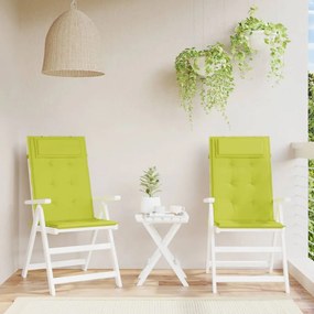 Almofadões p/ cadeira encosto alto 2 pcs oxford verde brilhante