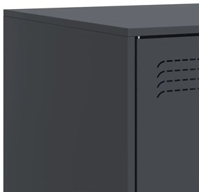 Móveis de TV 2 pcs 67x39x44 cm aço antracite