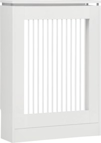 HOMCOM Resguardo Aquecedor MDF Moderno Prateleira Sala Estar Quarto Escritório Design Elegante 60x18x84cm Branco Funcional | Aosom Portugal