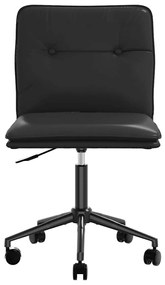 Cadeiras de jantar 2 pcs couro artificial preto