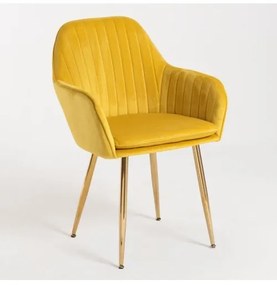 DUDECO - Cadeira Norbana Gold Amarelo