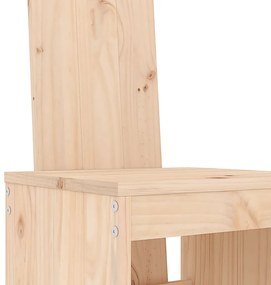 Cadeiras de bar 2 pcs 40x42x120 cm madeira de pinho maciça