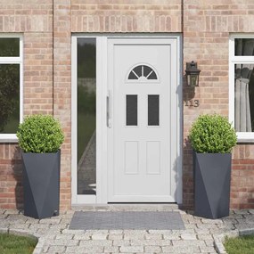 vidaXL Floreira 2 pcs Antracite 40 x 40 x 75 cm Aço