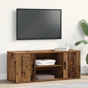 Armário para TV vidaXL Madeira Velha 100x35x40 cm Madeira Engenharia