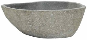Lavatório de pedra do rio oval (37-46)x(29-36) cm