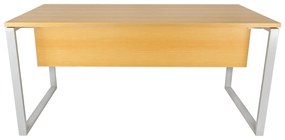 Secretárias de Escritório 1800x800x740mm Kclose Melamina Cinza / Carvalho Trigo