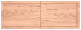 Tampo de mesa 140x50x(2-6) cm carvalho tratado castanho-claro