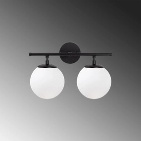 Aplique de Parede Roe – Preto – 36 x 24 x 16 cm