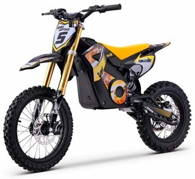 Moto elétrica de cross para crianças Motors Falcon 1600W Amarela