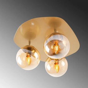 Candeeiro de Teto Well – Dourado – 37 x 44 x 25 cm