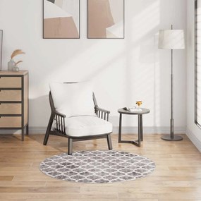 Tapete lavável antiderrapante φ120 cm multicor