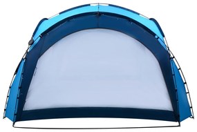 Tenda festas com LEDs e 4 paredes laterais 3,6x3,6x2,3 m azul