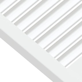Portas de armário 4 pcs design de persiana pinho maciço branco