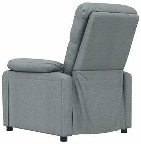 Poltrona de massagens tecido cinzento-escuro