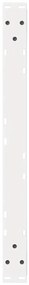 Pés para mesa de centro 2 peças, branco, 70x (42-43,3) cm, aço