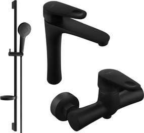 Mexen Kama DS05 conjunto de duche, preto - 72514DS05-70