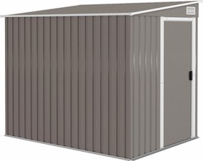 Outsunny Galpão Metálico 2,81m² 154x206,5x181 cm Galpão com Telhado de Uma Água Fundação | Aosom Portugal