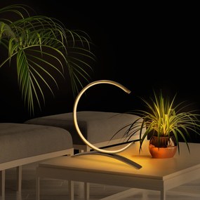 Candeeiro de Mesa Moon – Dourado – 35x34x4 cm