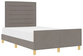 Estrutura de Cama vidaXL Taupe 120x200 cm Tecido
