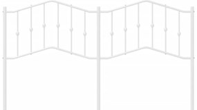 Cabeceira de cama 160 cm metal branco
