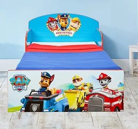 Cama infantil Patrulha Pata para crianças. Com colchão e almofada 140 x 70 cm