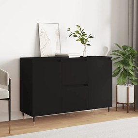 vidaXL Aparador 104x35x70 cm derivados de madeira preto