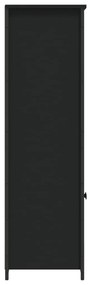 Aparador alto 62x36x121,5 cm derivados de madeira preto