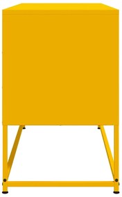 Móvel de TV 100,5x39x60,5 cm aço amarelo mostarda