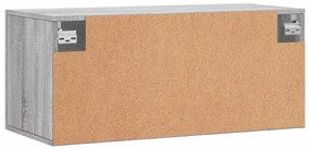 Armário parede 80x36,5x35 cm derivados de madeira cinza sonoma