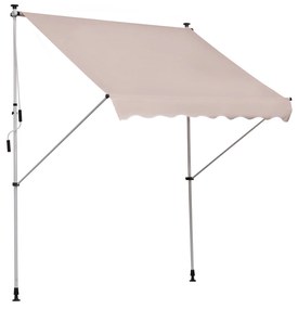 Toldo Manual Retrátil 200x150 cm com Manivela de Alumínio Ângulo Ajust