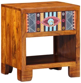 vidaXL Buffet Multicolor 40 x 35 x 45 cm Madeira de acácia maciça
