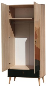 Roupeiro City – Multicolor – 80 cm x 190 cm x 45 cm