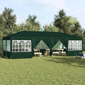 vidaXL Tenda pra Festa 12 Lados Verdes 8x4 m PE