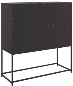 Aparador 100,5x39x107 cm aço preto