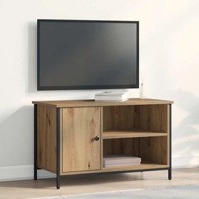 Casa de TV vidaXL Caramelo 80x40x50 cm Madeira engenheirada e Aço